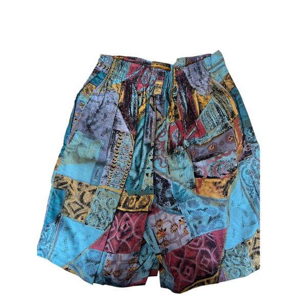 El-Nor Women's 90s Top & Short Two Pieces Set Funky Colorful Size Medium - Picture 4 of 8